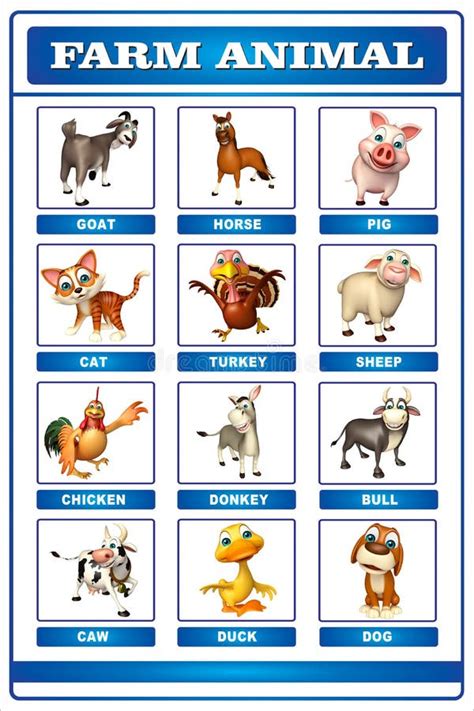 Printable Farm Animal Chart