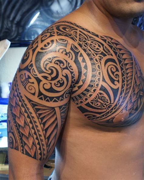 Samoan Chest Tattoo Designs