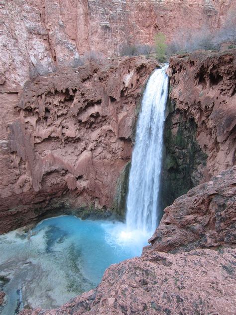 Mooney Falls By Supai Arizona In Havasu Canyon Campingandhiking