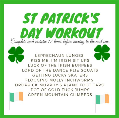 st patrick s day workout workout weights workout bodyweight workout