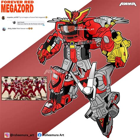Forever Red Megazord By Roheemura Art Fandom