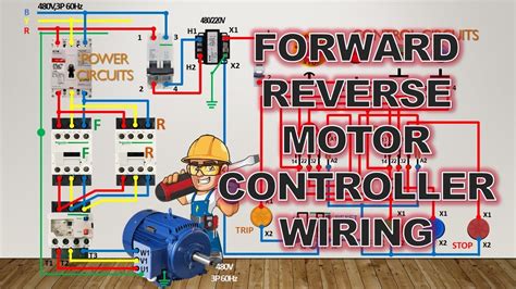 Forward Reverse Motor Control Power And Control Circuit Wiring And Device Termination Youtube