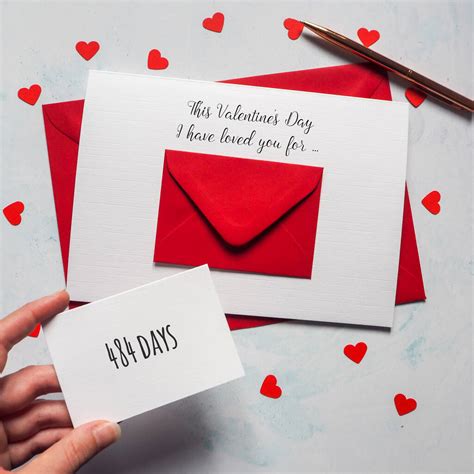 Personalised X Large Valentines Days Envelope Card By Ruby Wren