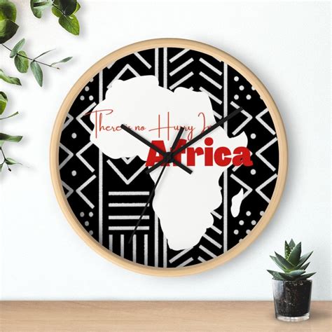 African Wall Clock Decor Afrocentric T Clock African Wall Etsy