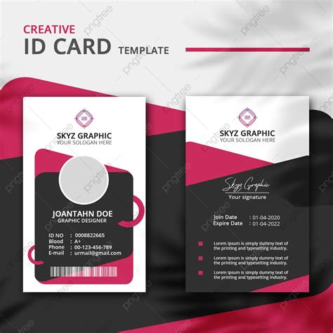 Creative Id Card Template Template Download On Pngtree