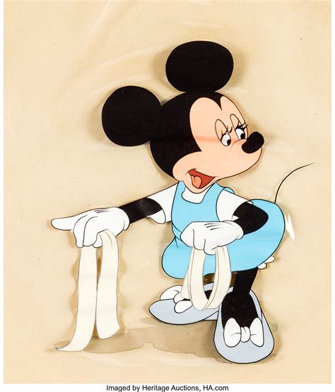 Minnie Mouse First Aiders Production Cel Walt Disney 1944 Lot