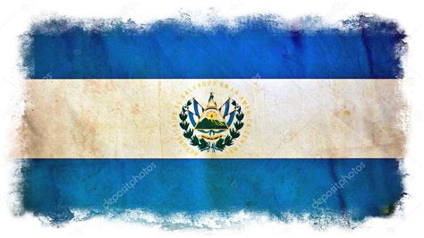 Bandera grunge El Salvador fotografía de stock Alexis Depositphotos