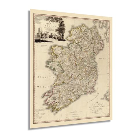 Buy Historix Vintage 1797 Ireland 24x30 Inch Vintage Of Ireland Wall