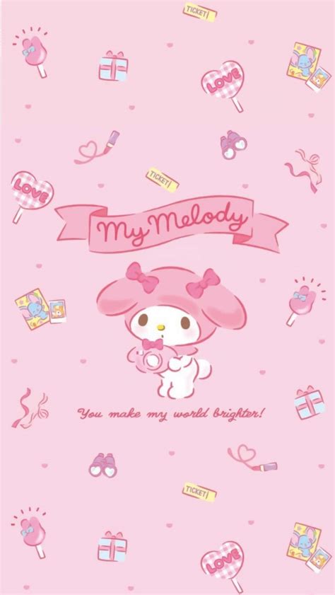Download Cute My Melody Sanrio Cartoon Character Wallpaper
