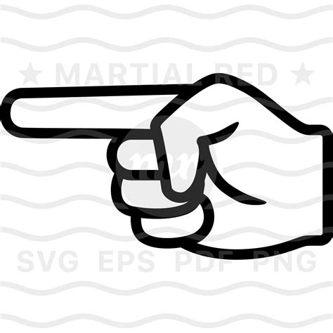 Files For Cricut Vector Pointing Hand Outline Svg Cut Files For Silhouette Png Pointing Finger