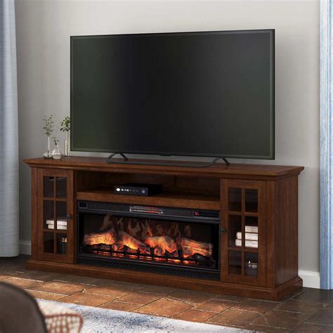 Tresanti Grant Tv Console With Classic Flame Electric Fireplace
