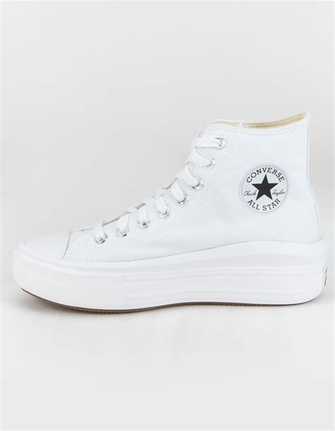 Converse Chuck Taylor All Star Move Womens White Platform High Top Shoes White Tillys