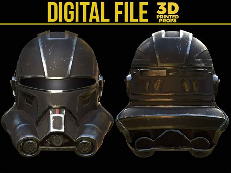 Echo Helmet Star Wars Bad Batch 3d Printed Props