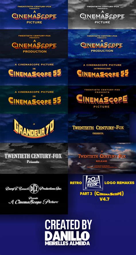 Retro Fox Logo Remakes Part 3 Cinemascope V47 By