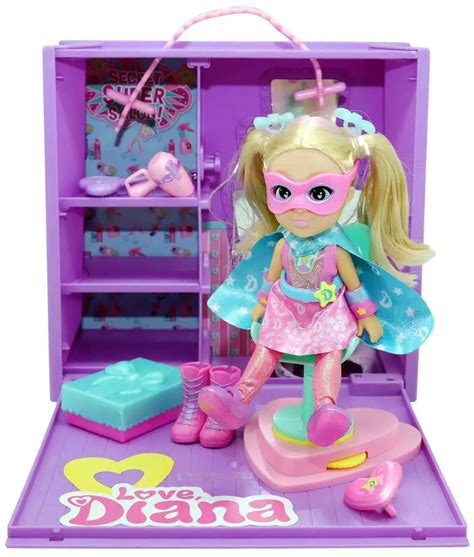 Love Diana Mini Mall Mystery Shopper 6 Doll Playset Purple Case Version 2 Head Start Toywiz