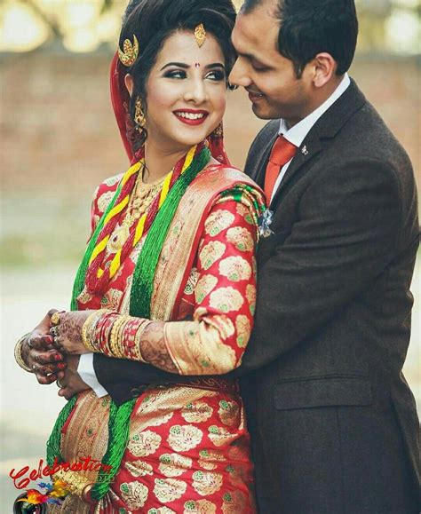 Nepali Wedding Tradition Nepal Marriage Bride Makeup Simple Saree Dress Indian Wedding