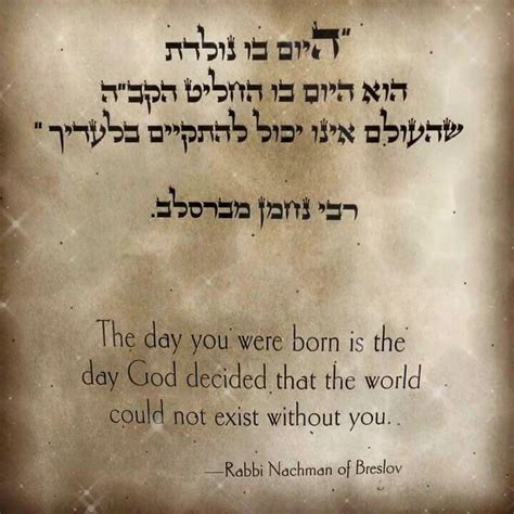 Rabbi Rebbe Nachman Of Breslov Video Judaism Quote Jewish Quotes