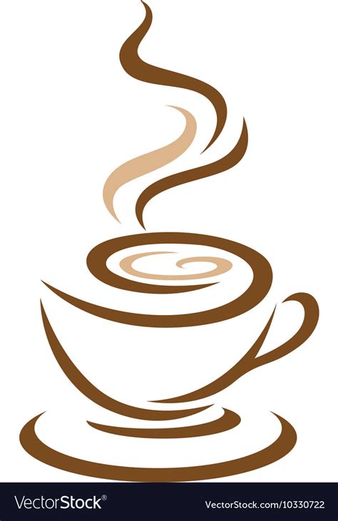 Coffee Icon Logo Template Icon Design Royalty Free Vector