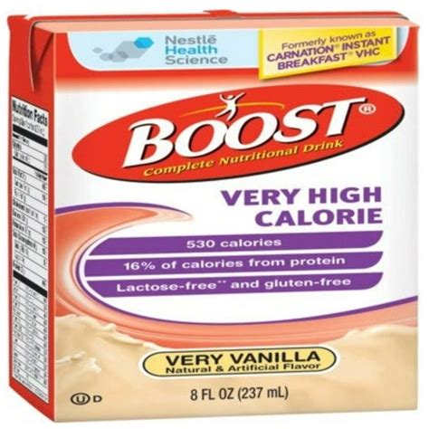 Boost Vhc Very High Calorie Complete Nutritional Drink Very Vanilla 8