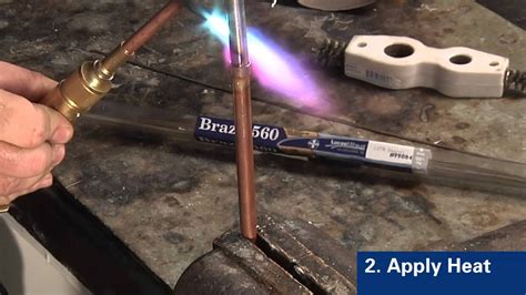 How To Braze Copper To Steel With Handy One Youtube