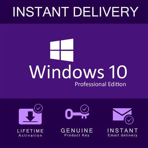 Genuine Windows 10 Professional Pro Key 32 64bit Activation Code