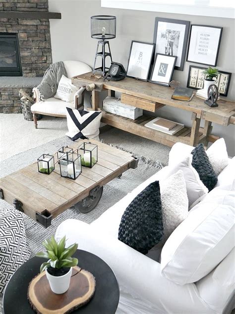 Bringing The Outdoors In Modern Farmhouse Living Room