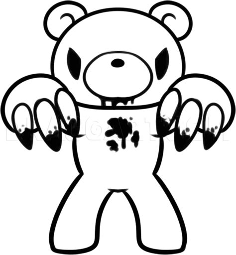 How To Draw Gloomy Bear, Step by Step, Drawing Guide, by Dawn - DragoArt