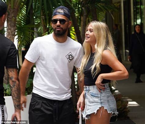 Manchester City Striker Sergio Aguero Takes His Girlfriend Sofia