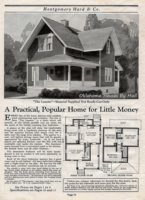 Wardway1923pg74 Craftsman House Plans Sims House Plans Old