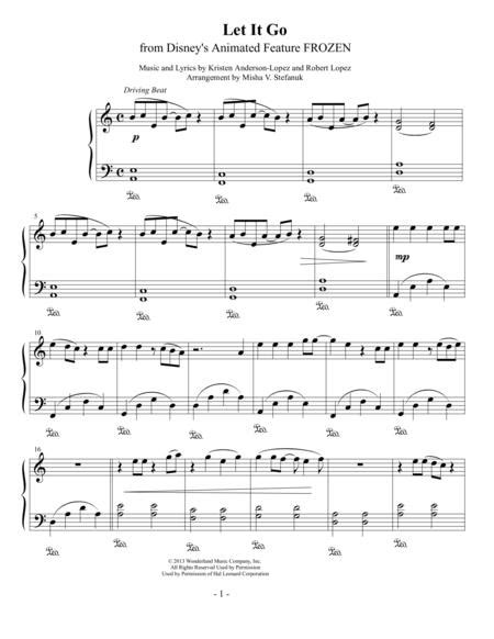 It features seven popular songs from. Let It Go, Easy Piano Solo By Idina Menzel - Digital Sheet ...