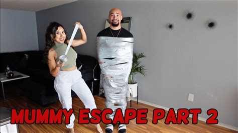 Mummy Duct Tape Escape Challenge Part 2 Youtube