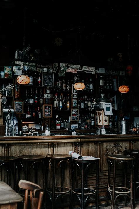 Hd Wallpaper Vintage Bar Station Stool Drink Booze Restaurant