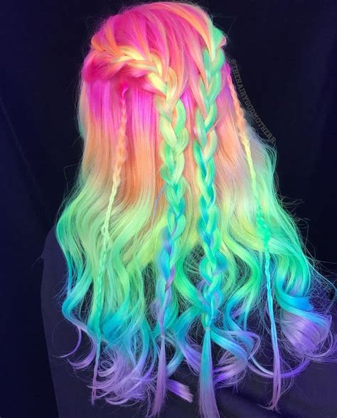 Pin By Sabrina On Cute Hairstyles Rainbow Hair