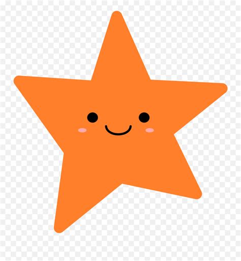 Orange Star Vector Clipart Image Illustration Png Star Clipart
