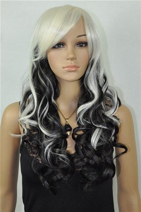 Ying Yang Beautiful Black And Blonde Ombre White By