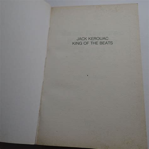 Jack Kerouac King Of The Beats By Barry Miles Edition And Condition As