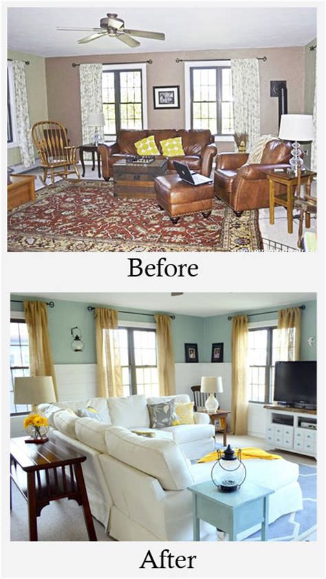 Small Space Living Room Makeover Before And After Home
