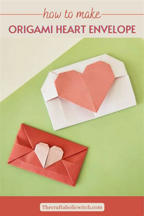 An Origami Heart Envelope With The Title How To Make Origami Heart Envelope
