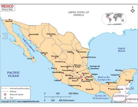 Mexican Railway Map