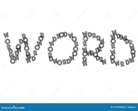 Word Letter Made By Words Letters Stock Photography Cartoondealer Com
