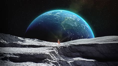 Download Planet Rise Sci Fi Astronaut Hd Wallpaper