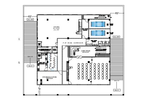 Conference Hall Floor Plan Detail Drawing Specified In This Autocad