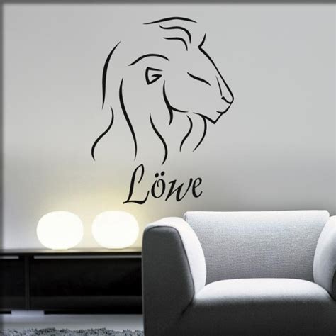 Welche partner passen zum sternzeichen löwe? Herzkauf Wandtattoo-Shop | Löwe Sternzeichen | online ...