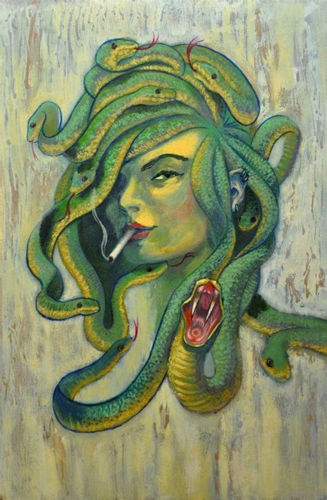 Modern Day Medusa Etsy Medusa Art Medusa Art