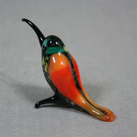 Hummingbirds Glass Figurine By Magicartglass On Etsy Glass Figurines Blown Glass Art Glass