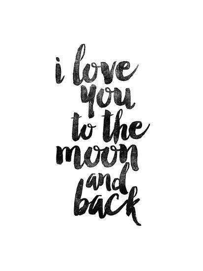 Design your everyday with i love you stickers you'll love. 'I Love You to the Moon and Back' Art Print - Brett Wilson ...