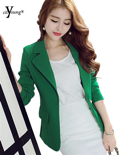 Green And Pink Women Blazers Fashion Business Wear Or Casual Outwear