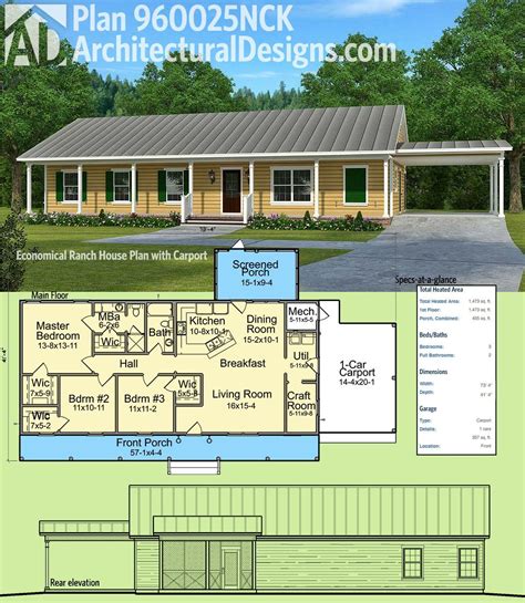 A Guide To Simple Ranch House Plan House Plans