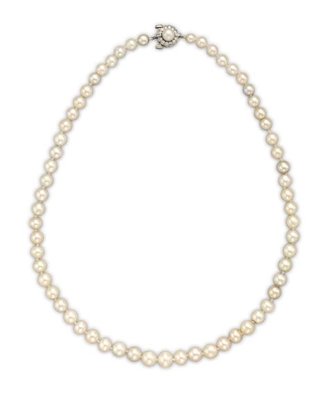 A Single Strand Natural Pearl Necklace Christies