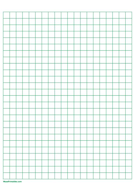 Printable 1 Cm Green Graph Paper For A4 Paper